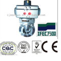 Válvula Borboleta Pneumática de Aço Inoxidável (IFEC-BV100001)